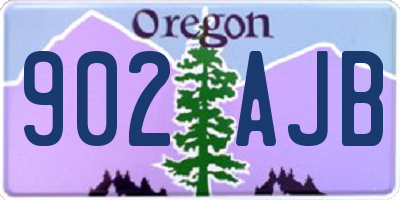 OR license plate 902AJB