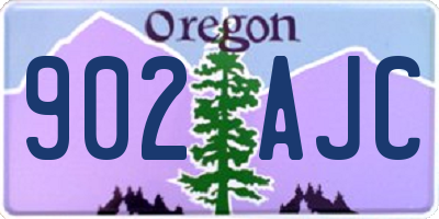 OR license plate 902AJC