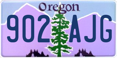 OR license plate 902AJG