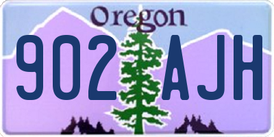 OR license plate 902AJH