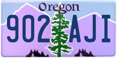 OR license plate 902AJI