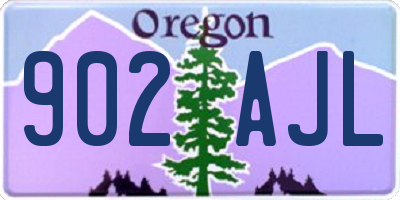 OR license plate 902AJL
