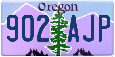OR license plate 902AJP