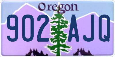 OR license plate 902AJQ