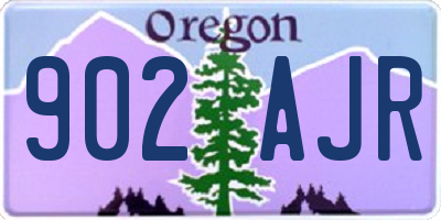 OR license plate 902AJR