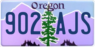OR license plate 902AJS