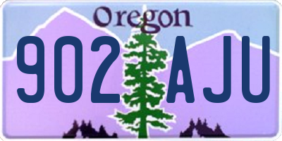 OR license plate 902AJU