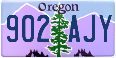 OR license plate 902AJY