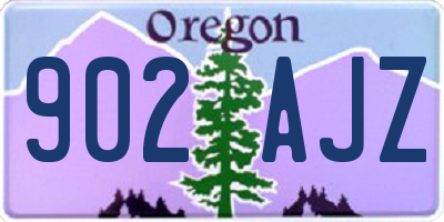 OR license plate 902AJZ