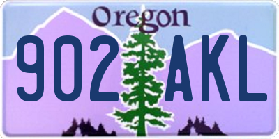 OR license plate 902AKL