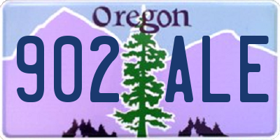 OR license plate 902ALE