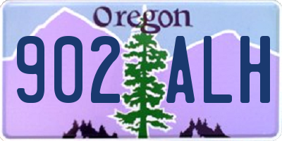 OR license plate 902ALH