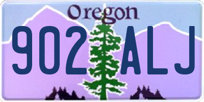 OR license plate 902ALJ