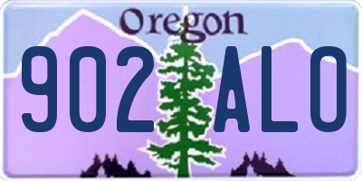 OR license plate 902ALO