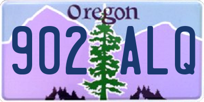 OR license plate 902ALQ