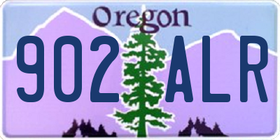 OR license plate 902ALR