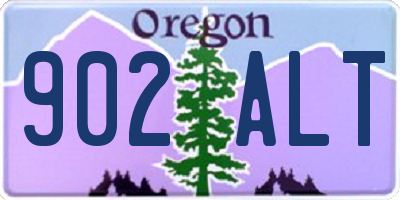 OR license plate 902ALT