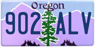 OR license plate 902ALV