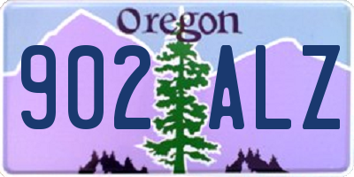 OR license plate 902ALZ