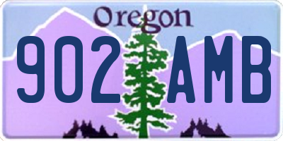OR license plate 902AMB