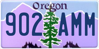 OR license plate 902AMM