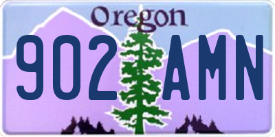 OR license plate 902AMN