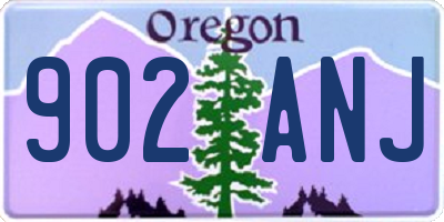 OR license plate 902ANJ