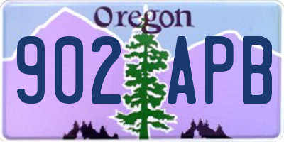 OR license plate 902APB