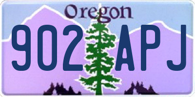 OR license plate 902APJ