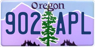 OR license plate 902APL