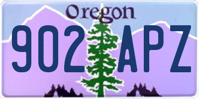 OR license plate 902APZ