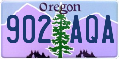 OR license plate 902AQA