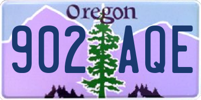 OR license plate 902AQE