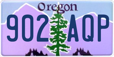 OR license plate 902AQP