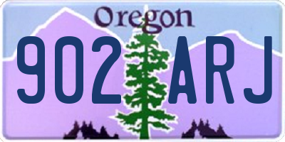 OR license plate 902ARJ