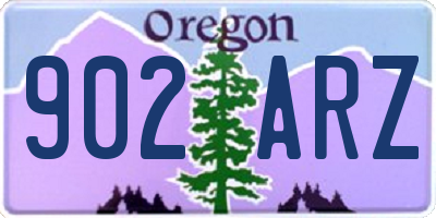 OR license plate 902ARZ