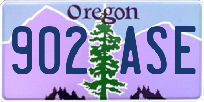 OR license plate 902ASE