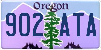 OR license plate 902ATA