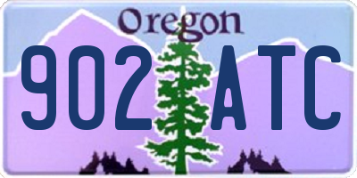 OR license plate 902ATC