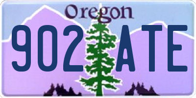 OR license plate 902ATE