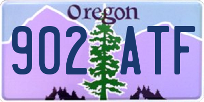 OR license plate 902ATF