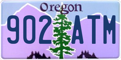 OR license plate 902ATM