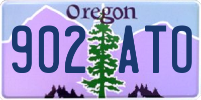 OR license plate 902ATO