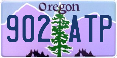 OR license plate 902ATP