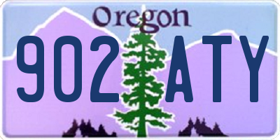 OR license plate 902ATY