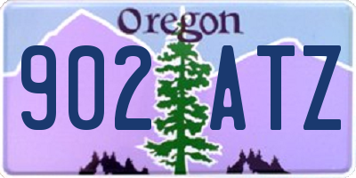 OR license plate 902ATZ