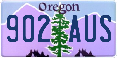 OR license plate 902AUS