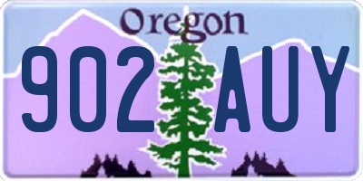 OR license plate 902AUY