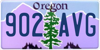 OR license plate 902AVG