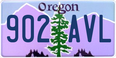 OR license plate 902AVL